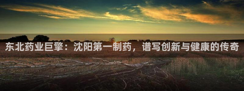 九游会老哥俱乐部官方网站：东北药业巨擎：沈阳第一制药，谱写创新与健康的传奇
