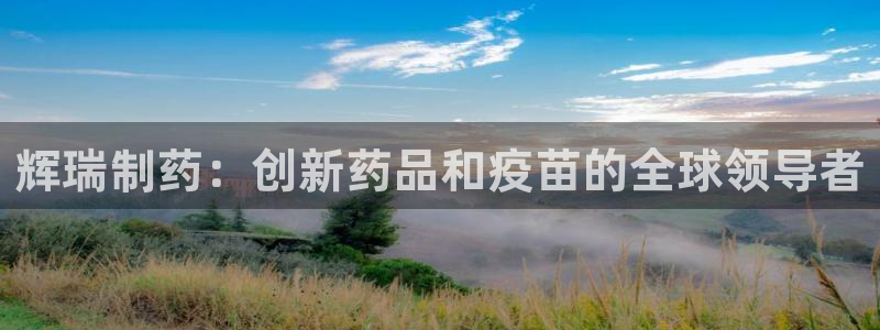 九游会老哥俱乐部必备的交流社区：辉瑞制药：创新药品和疫苗的全球领导者