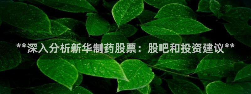 九游老哥俱乐部官网登录入口：**深入分析新华制药股票：股吧和投资建议**
