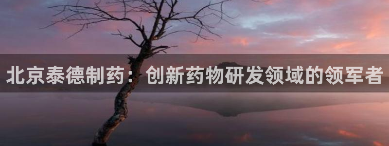 九游会老哥俱乐部官网：北京泰德制药：创新药物研发领域的领军者