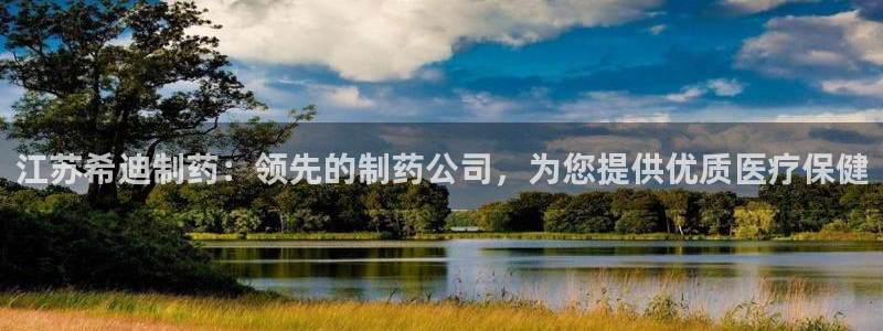 九游会老哥俱乐部论坛版：江苏希迪制药：领先的制药公司，为您提供优质医疗保健