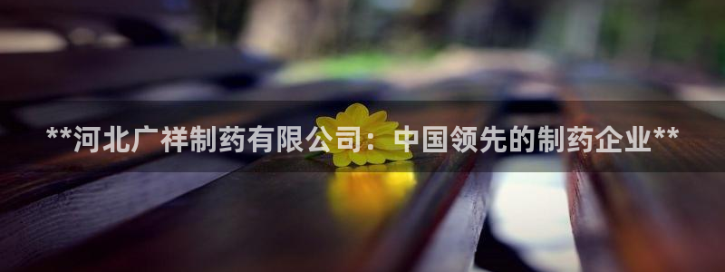 九游老哥俱乐部官网登录网址：**河北广祥制药有限公司：中国领先的制药企业**