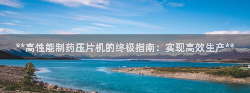 九游老哥俱乐部官网登录入口：**高性能制药压片机的终极指南：实现高效生产**