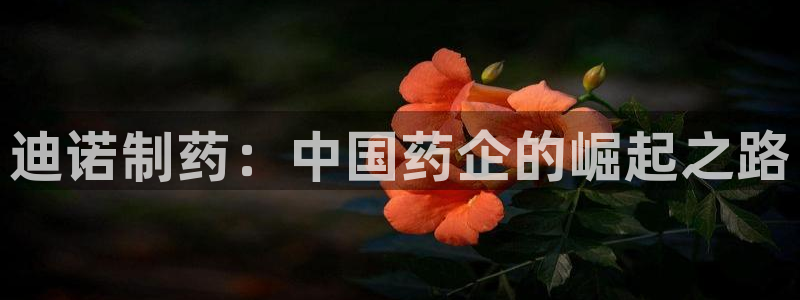 九游老哥俱乐部官网登录网址：迪诺制药：中国药企的崛起之路