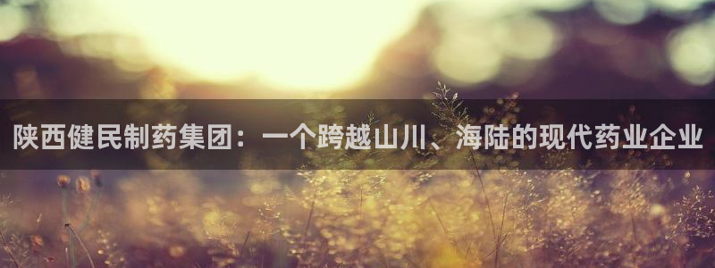 九游会老哥必备的交流社区九：陕西健民制药集团：一个跨越山川、海陆的现代药业企业
