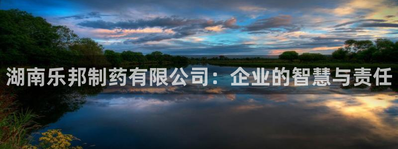 九游会老哥必备的交流社区九：湖南乐邦制药有限公司：企业的智慧与责任